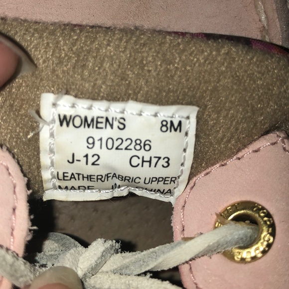 Pink Plaid Sperry Angelfish Shoes - Picture 5 of 7